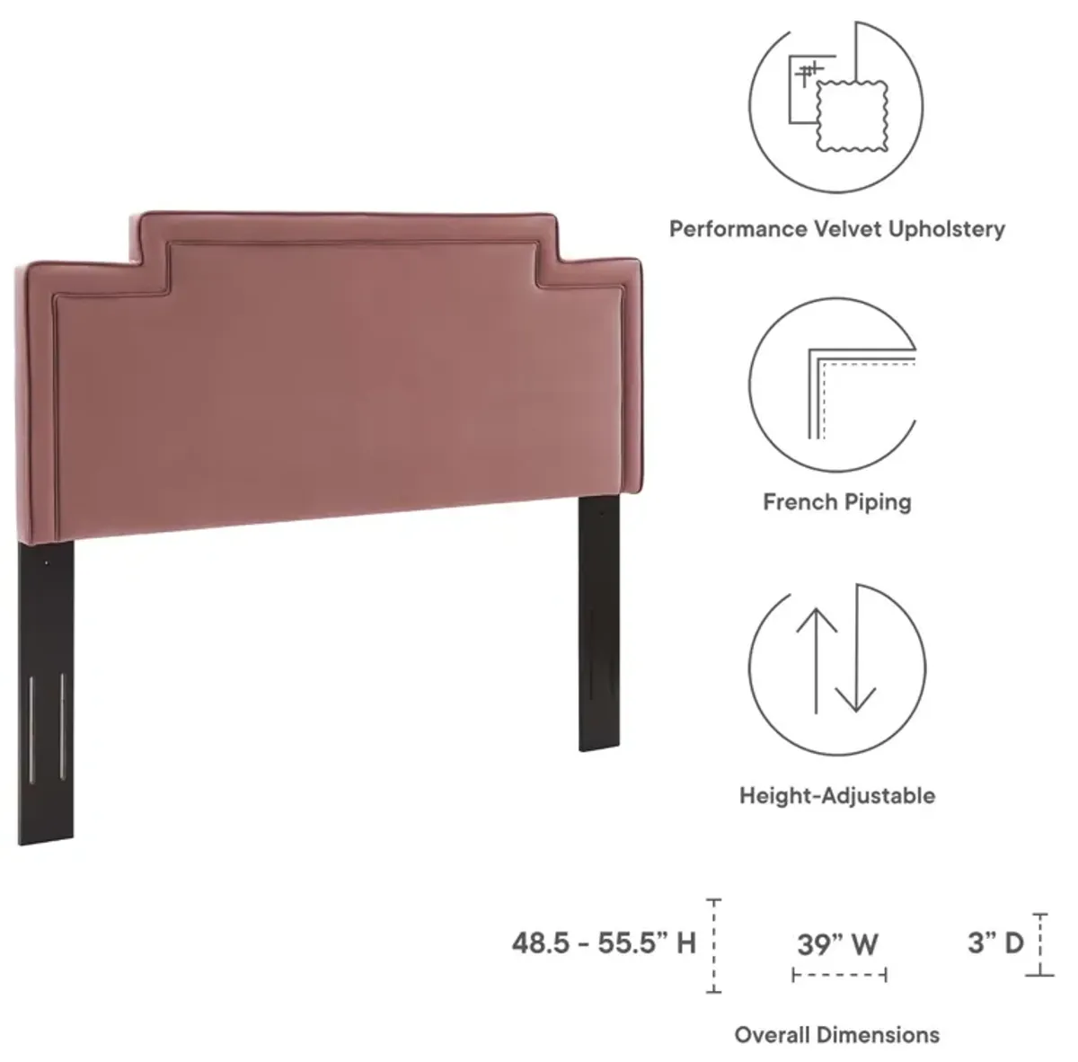 Modway - Transfix Performance Velvet Twin Headboard