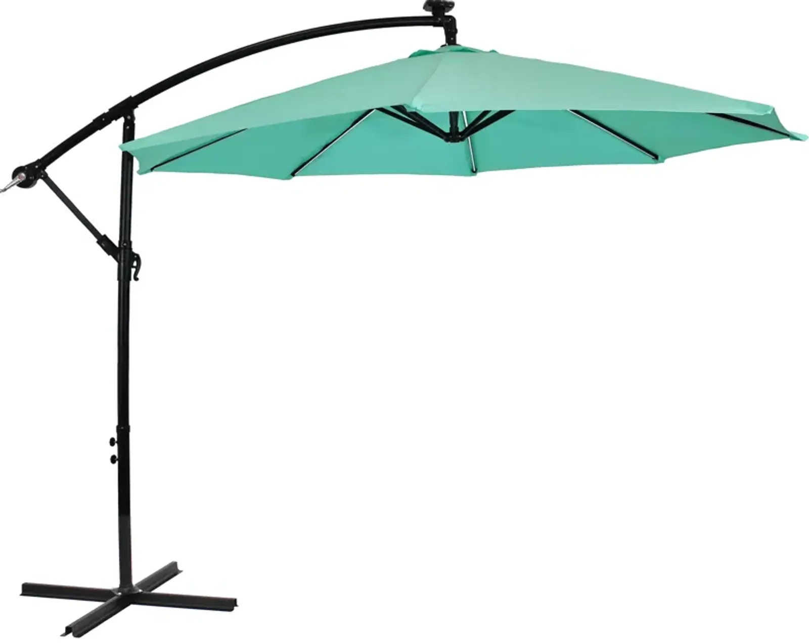 Sunnydaze 9.5 ft Solar Cantilever Offset Patio Umbrella