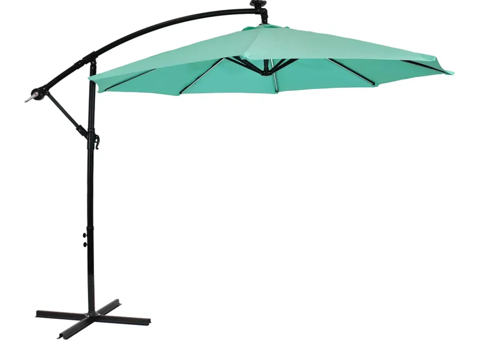 Sunnydaze 9.5 ft Solar Cantilever Offset Patio Umbrella