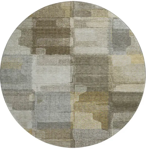 Ravenna RN10 Taupe 8' Round Rug