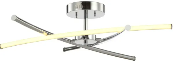Crucis Modern Metal Integrated LED Semi Flush Mount