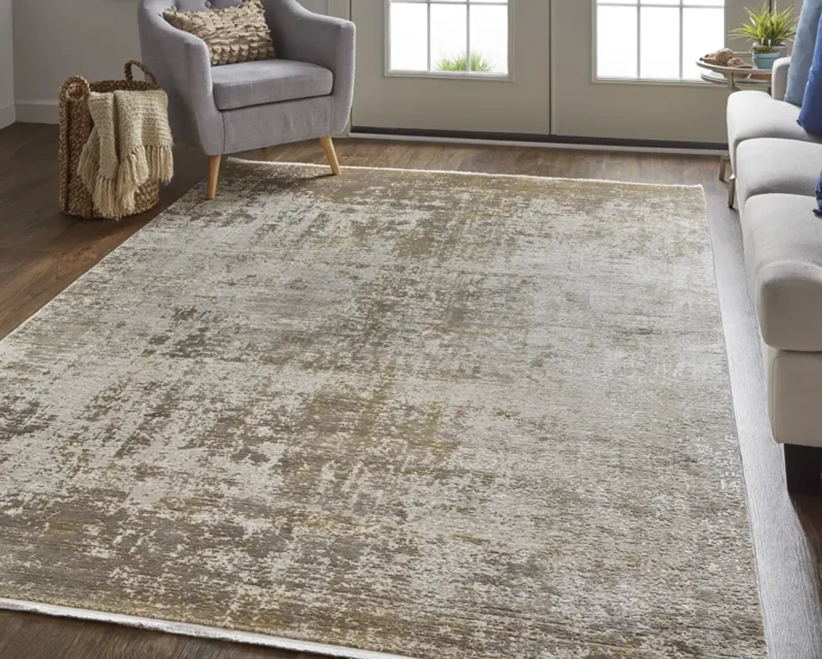 Cadiz 39FWF Taupe/Ivory/Gold 6'6" x 9'6" Rug