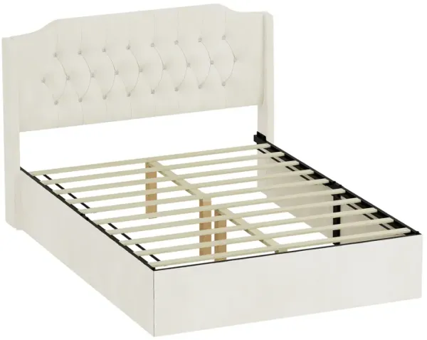 Merax Tufted Upholstered Platform Bed Frame with Headboard