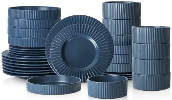 Christian Siriano Lusso Stoneware 32 Piece Dinnerware Set
