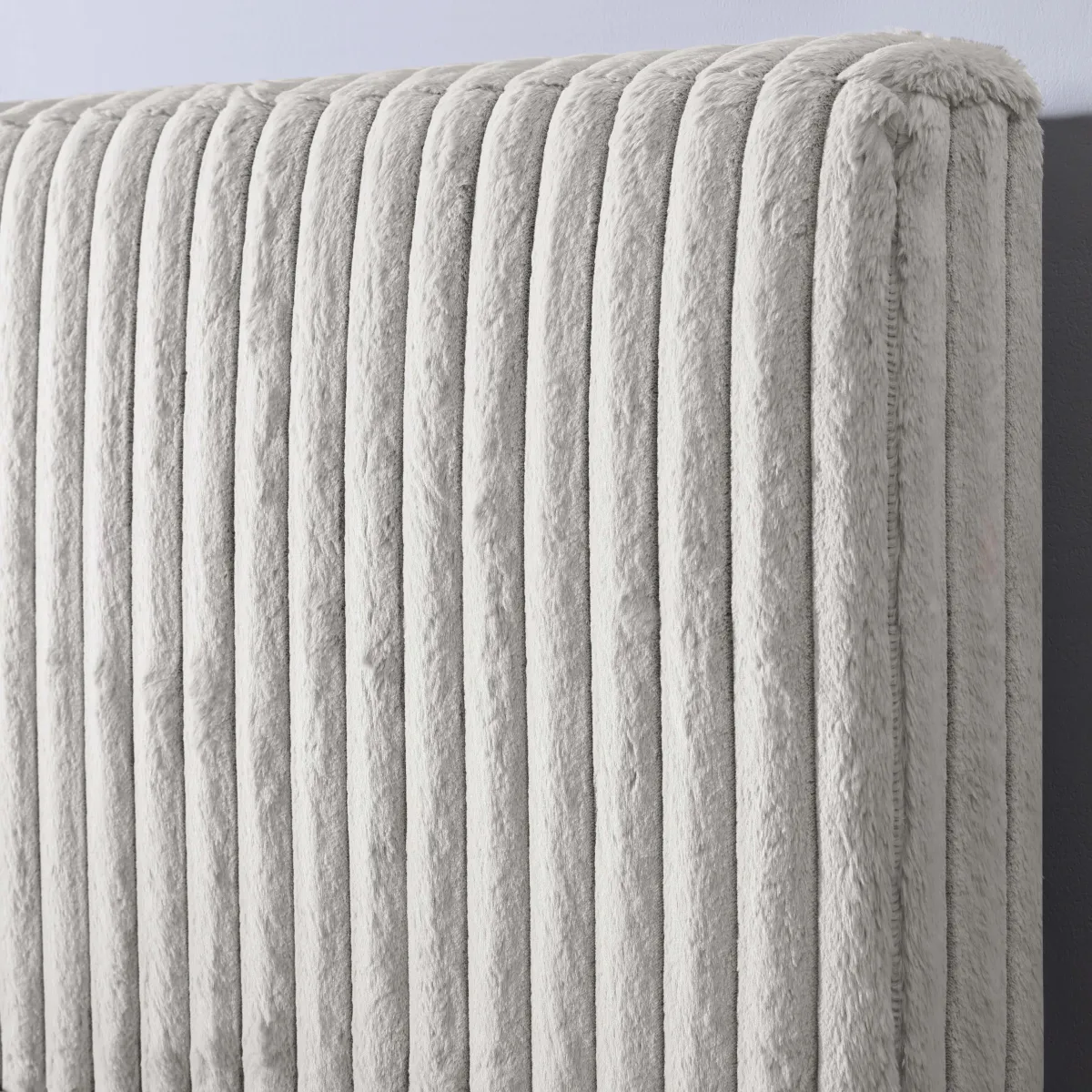 Bridger Upholstered King Panel Bed Stone