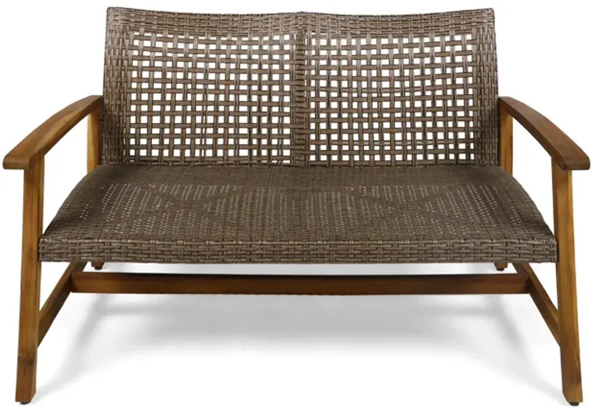 Merax Outdoor Patio Wicker  Sofa Loveseat