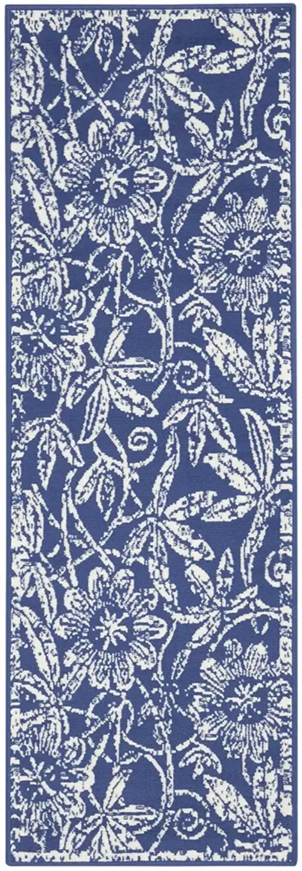 Whimsicle WHS05 Navy 2' x 8' Rug