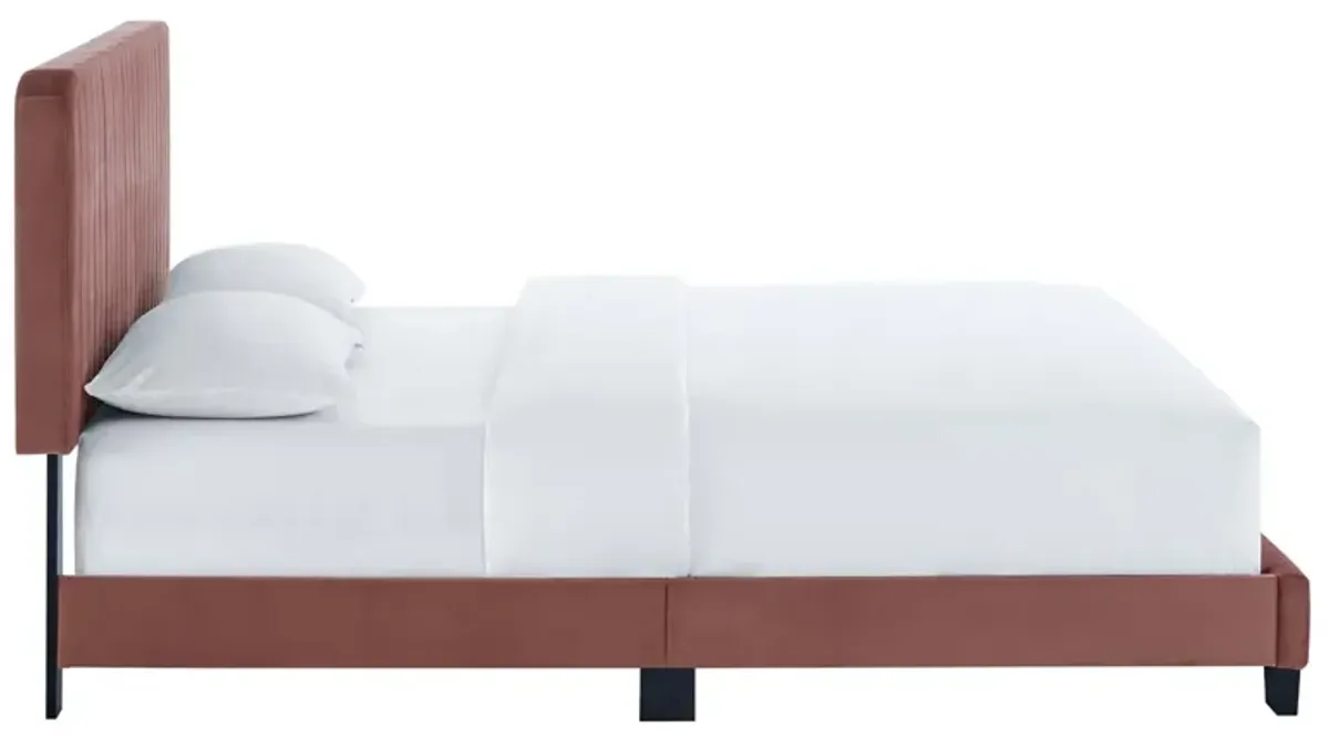 Modway - Celine Channel Tufted Performance Velvet Queen Platform Bed