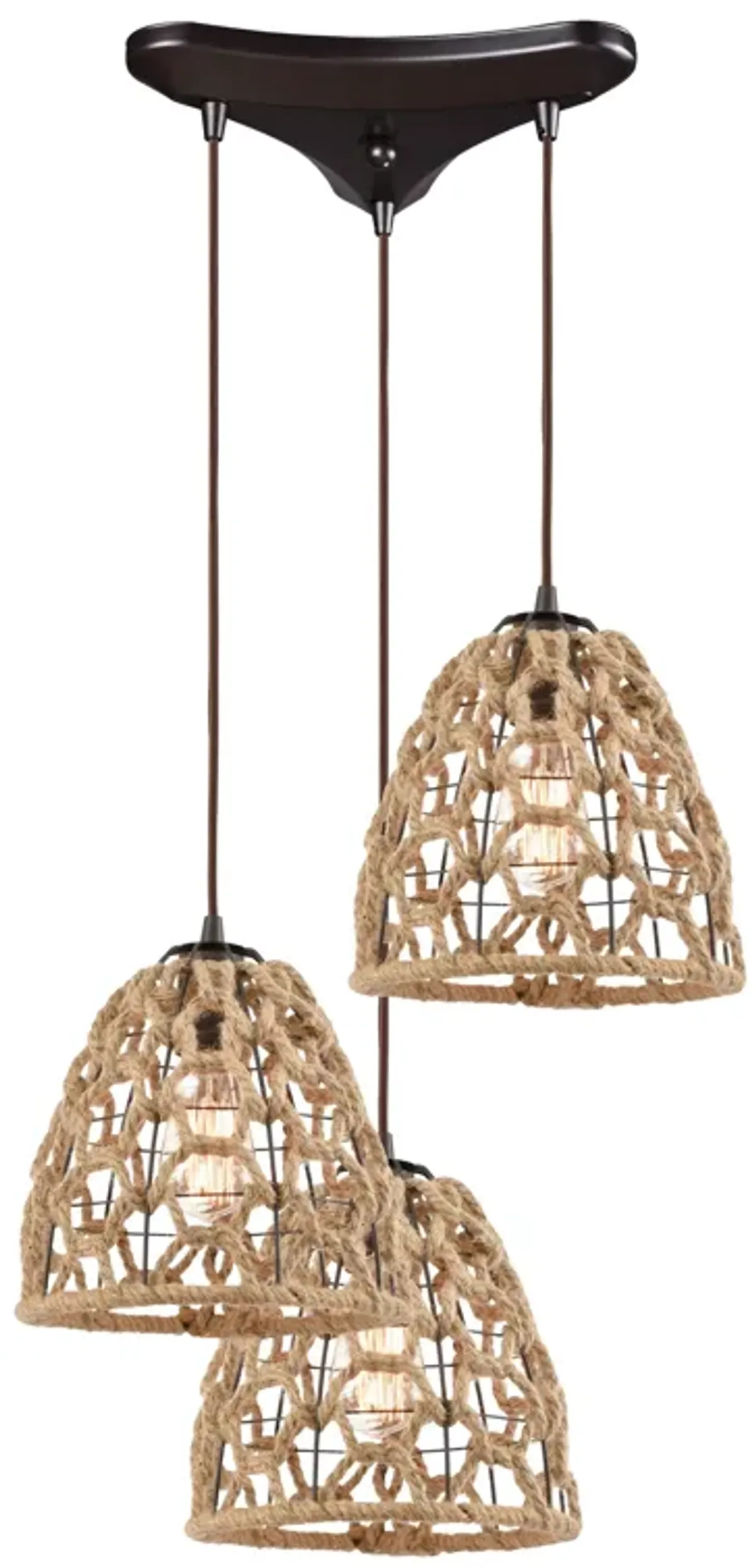 Coastal Inlet Triangular Pendant