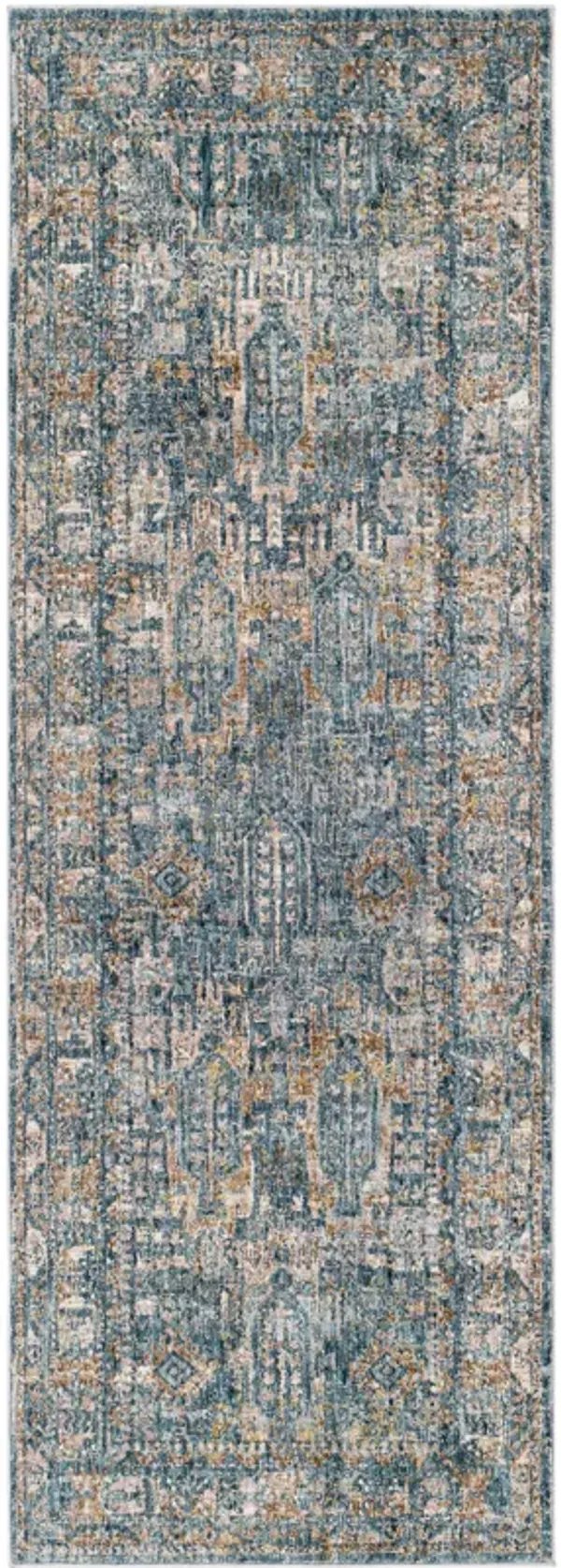 Mirabel MBE-2301 7'10' Round Blue Rug