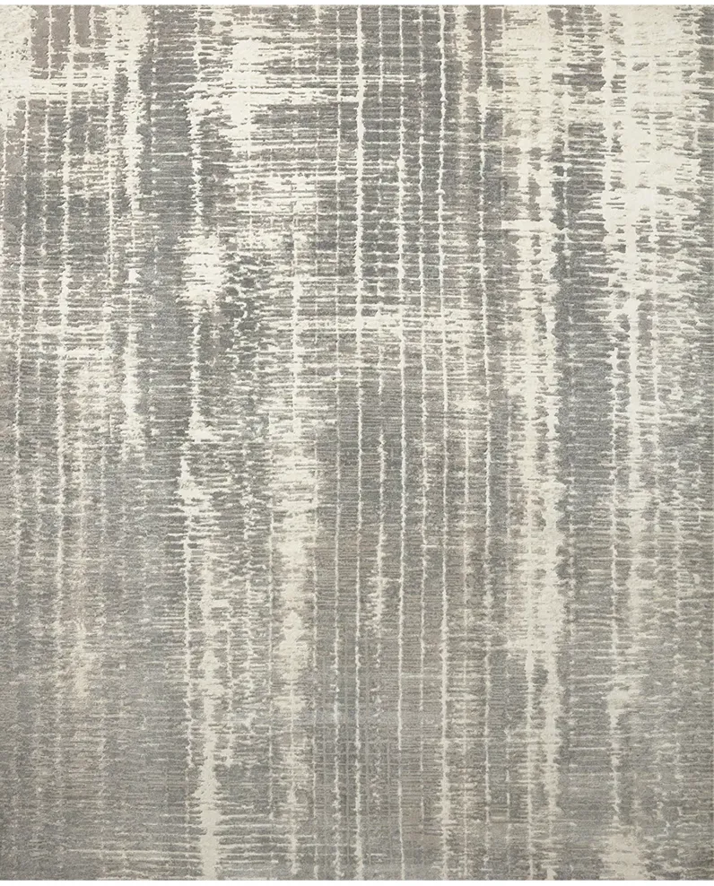 Atlas ATL01 Ivory/Pewter 5'6" x 8'6" Rug