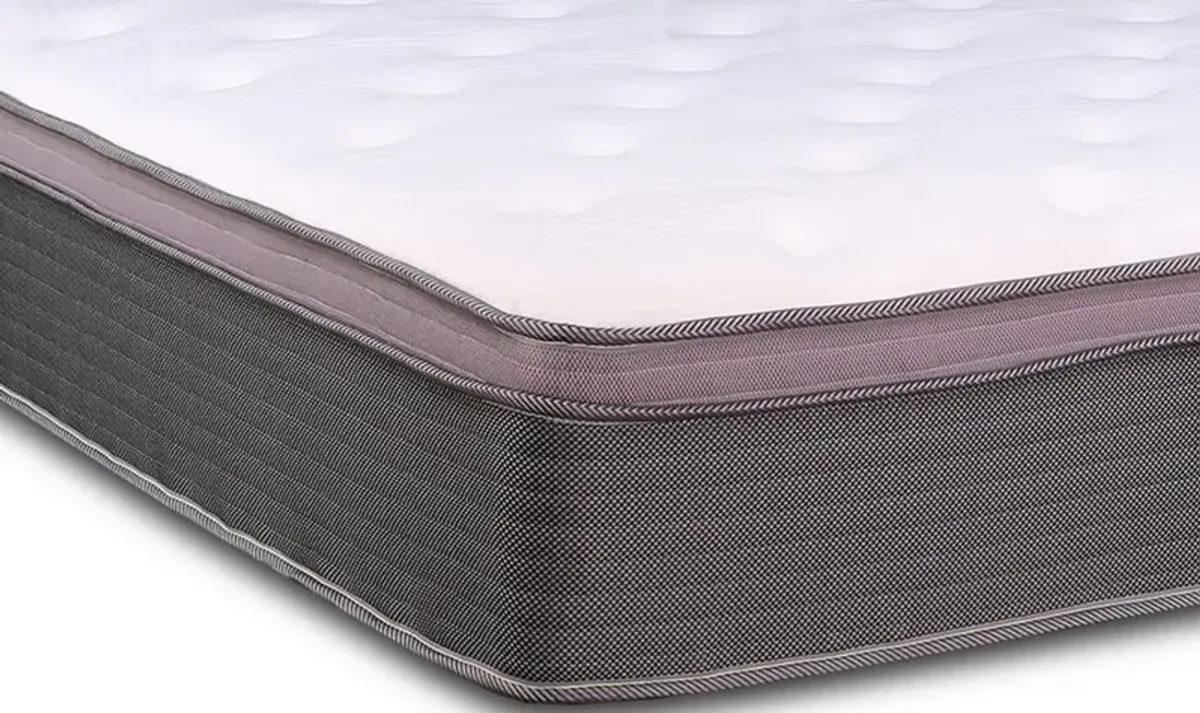 Cari 12 Inch Hybrid California King Mattress, Gel Memory Foam, Pocket Coils - Benzara