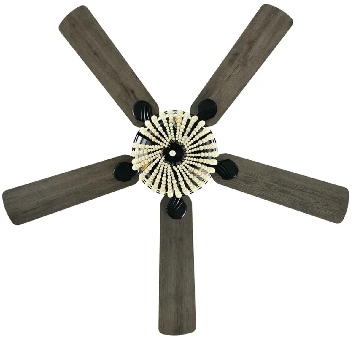 52 Inch Retro Ceiling Fan Light with Reversible Blades Remote Control