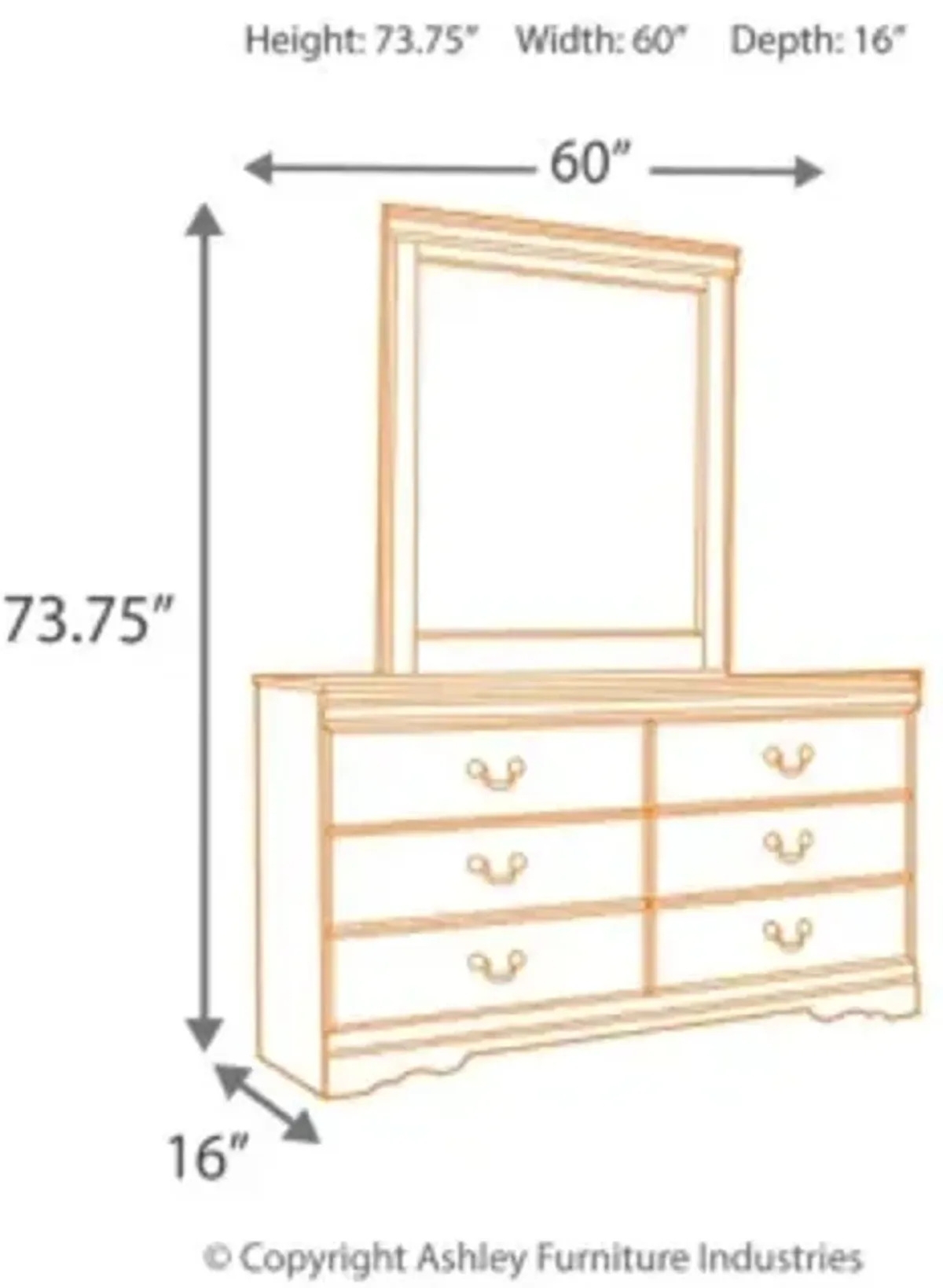 Huey Vineyard Dresser and Mirror