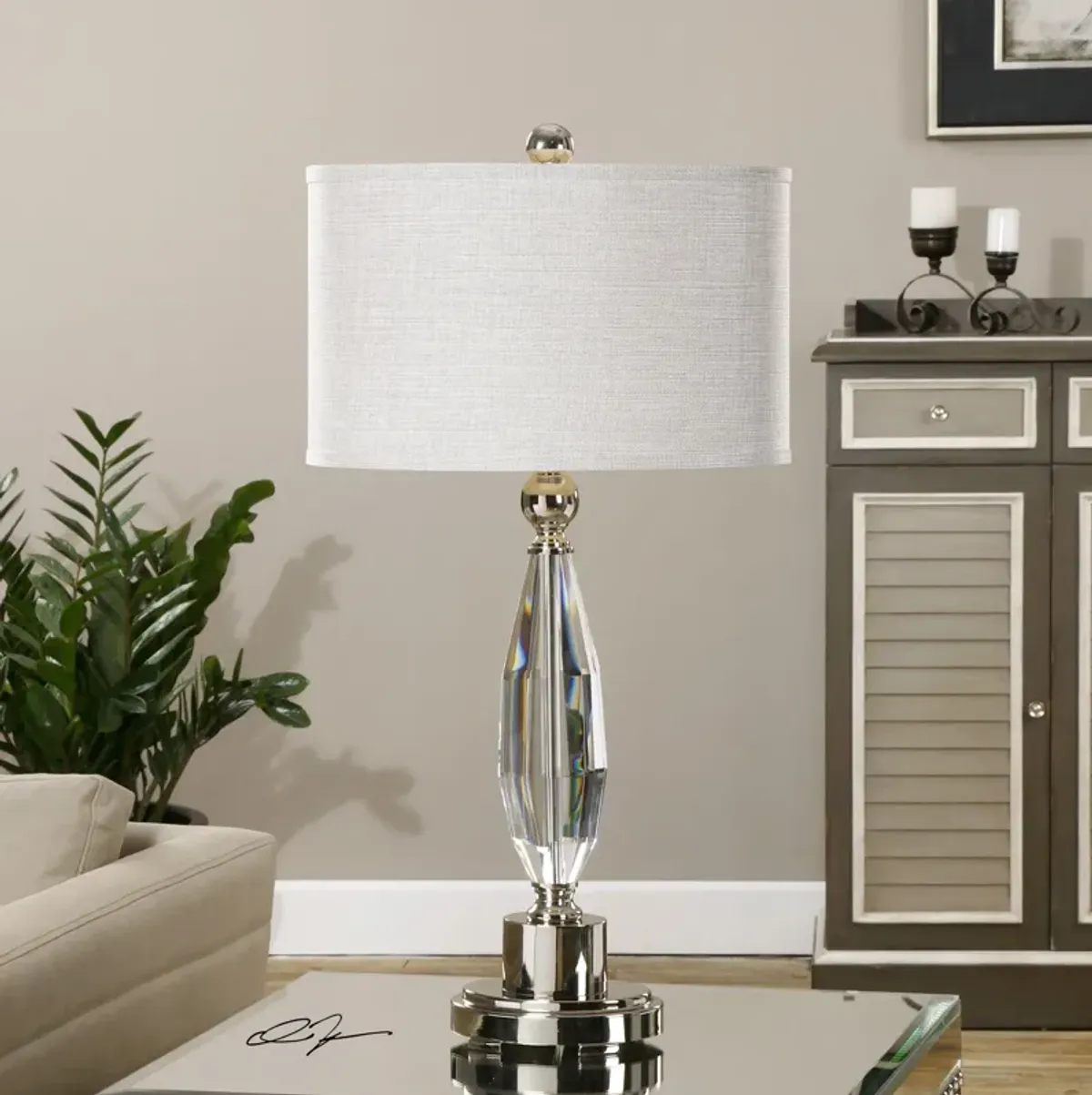 Uttermost Torlino Cut Crystal Lamp
