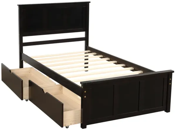 Merax Platform Bed with 2 Drawers