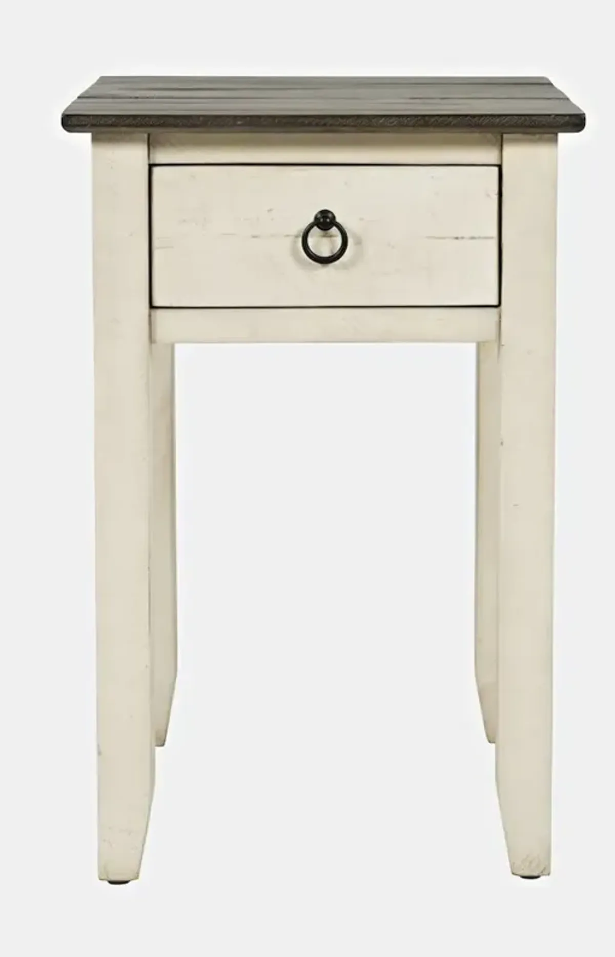 Jofran Devon Farmhouse Distressed Solid Wood End Table