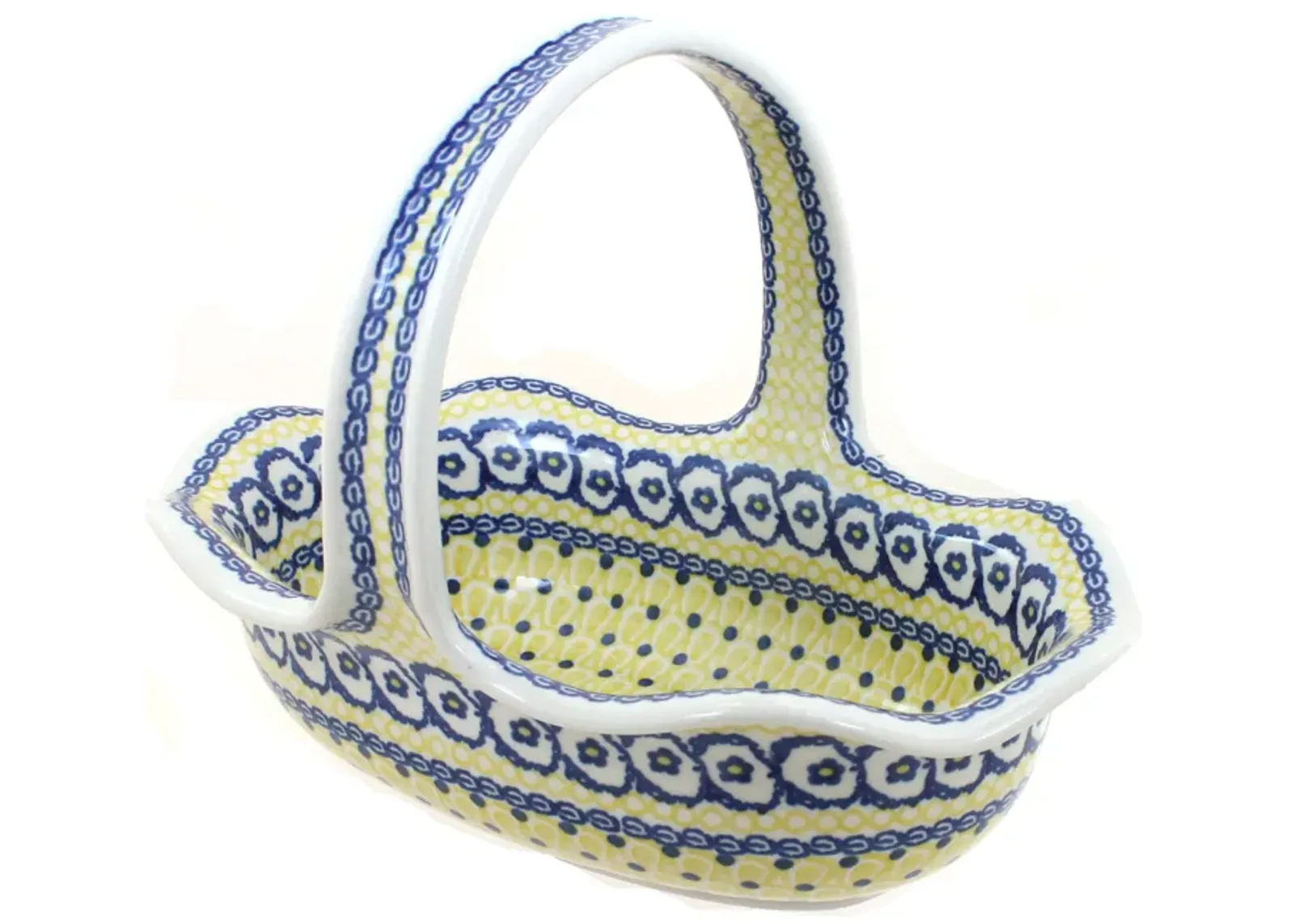 Blue Rose Polish Pottery Eliza Basket