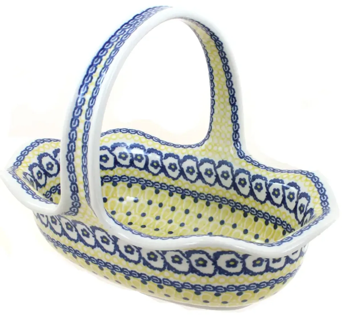 Blue Rose Polish Pottery Eliza Basket