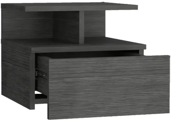 Streamdale Nightstand Floating Flopini, Bedroom, Smokey Oak