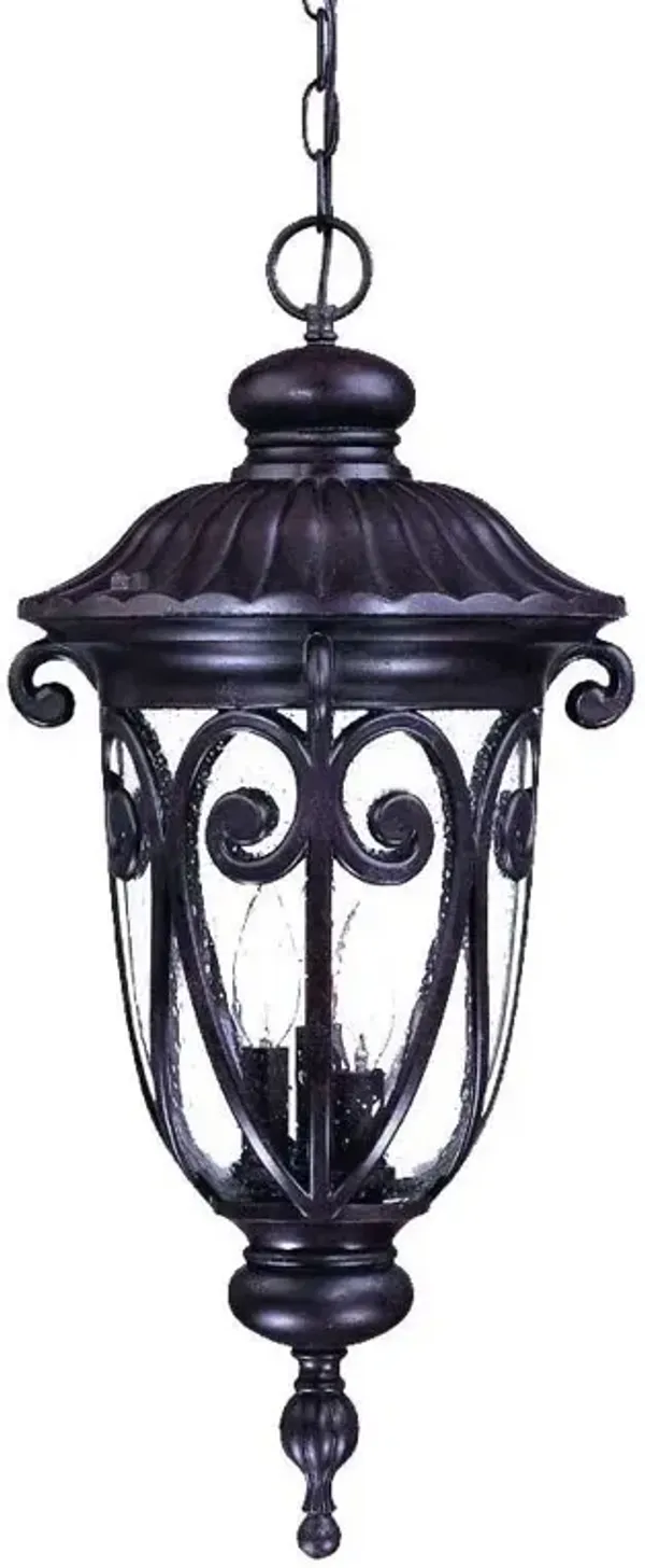 Hivvago Naples 3-Light Marbelized Mahogany Hanging Light