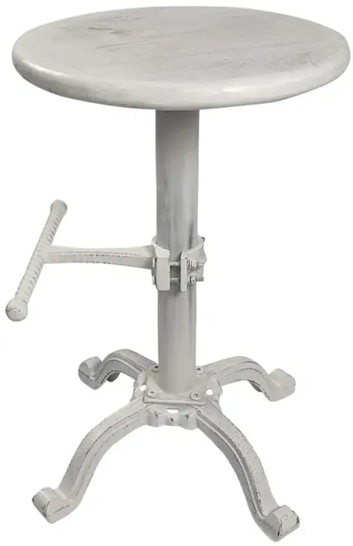 Carolina Living Justin Adjustable Barstool - Whitewash