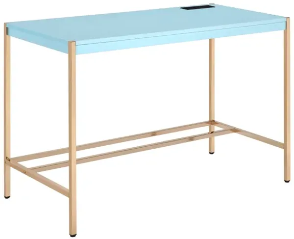 Modern Writing Desk with Storage Drawers for Home Office or Study Room