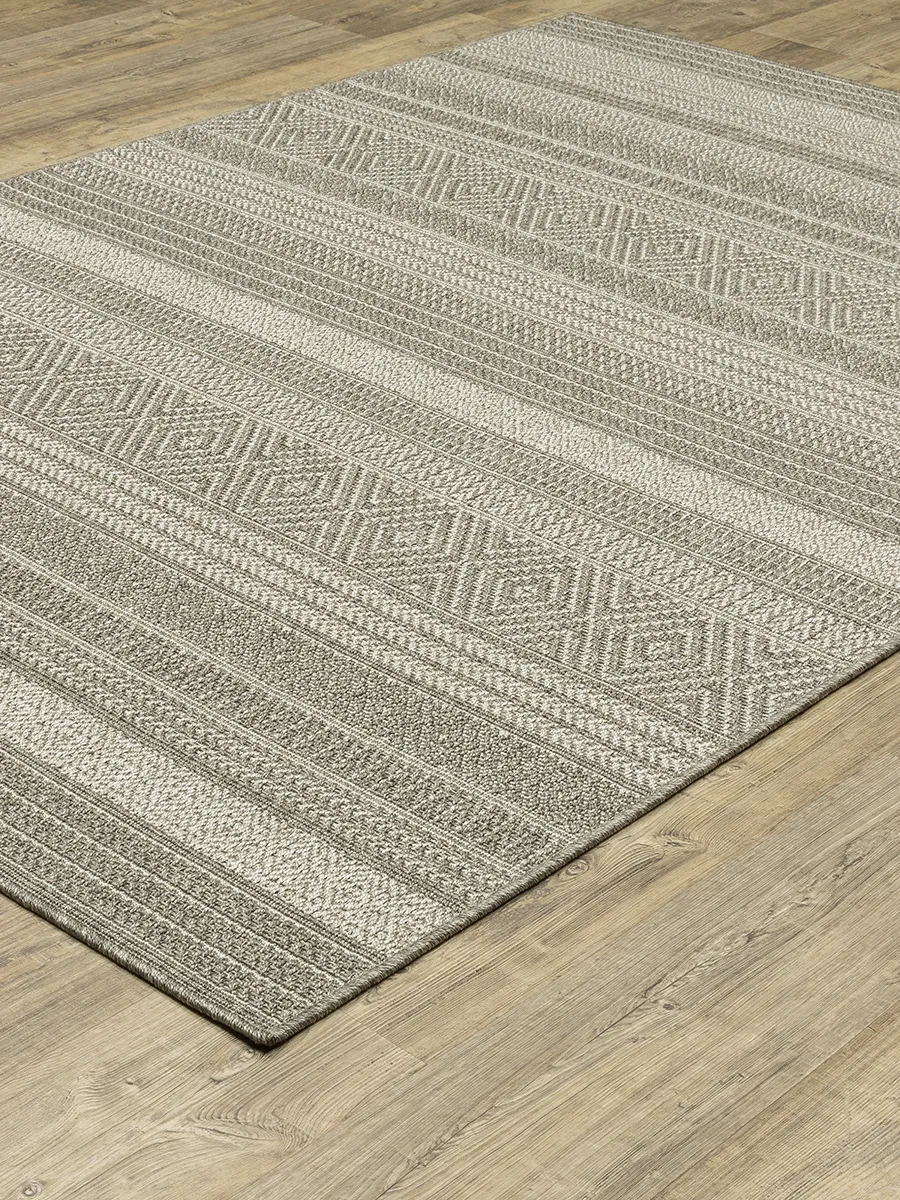 Caicos 7'10" x 10' Grey Rug