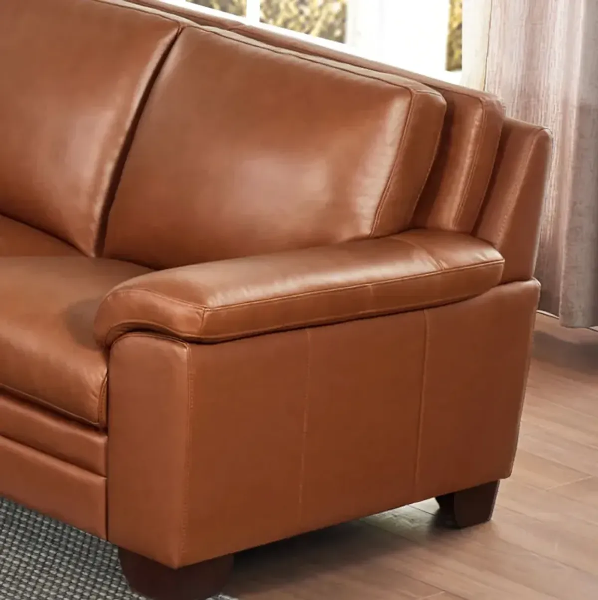 Magnum Top Grain Leather Loveseat