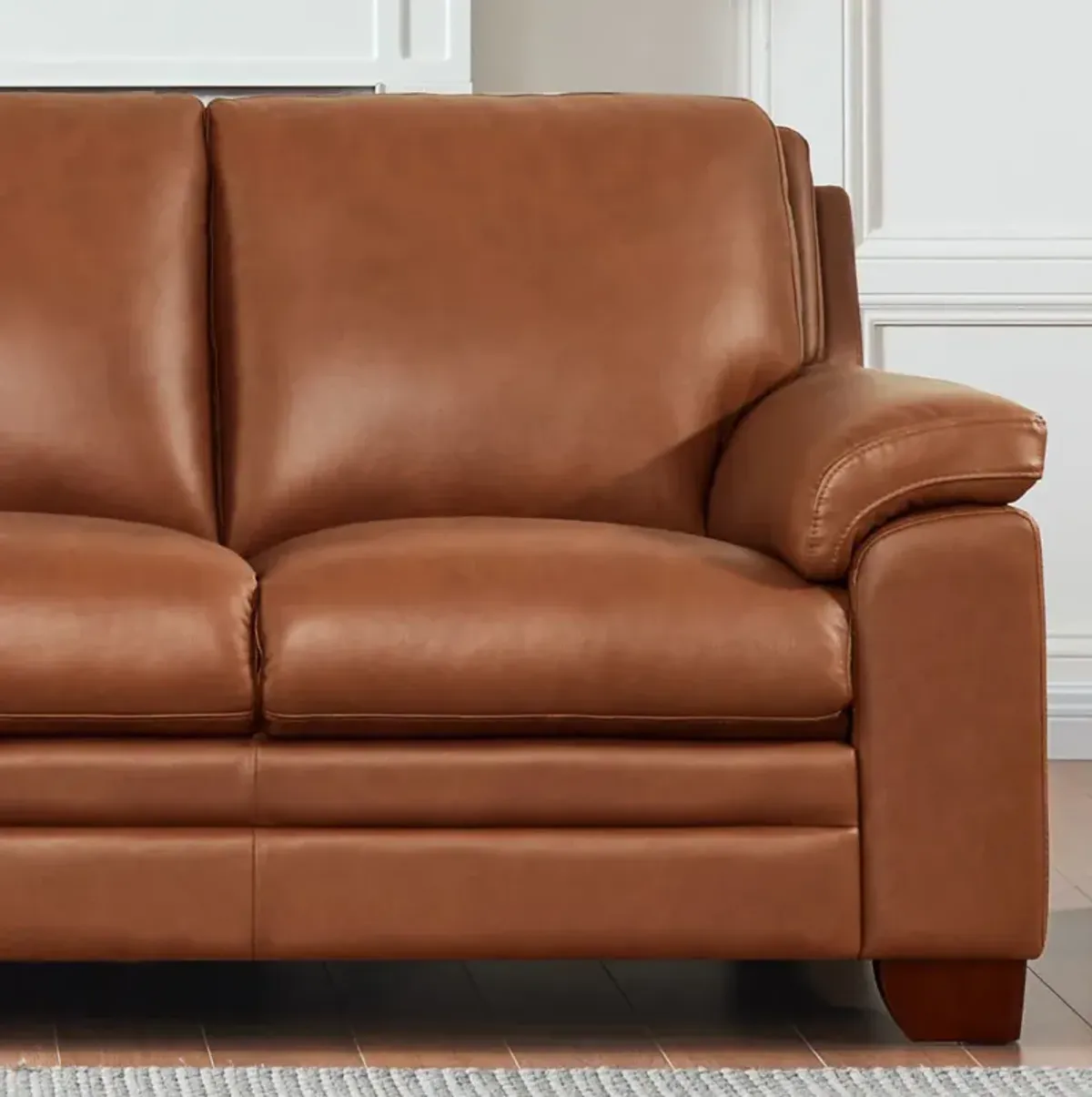 Magnum Top Grain Leather Loveseat