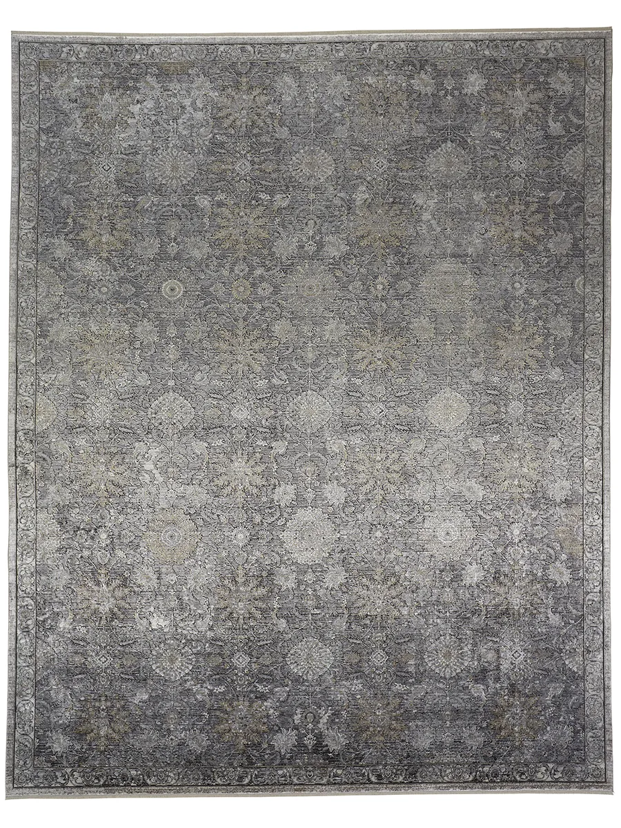 Sarrant 3965F Gray/Silver/Tan 2'8" x 8' Rug