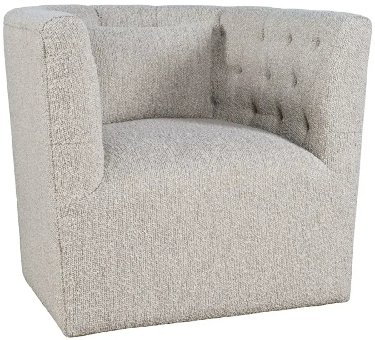 Jofran Everly Boucle Modern Transitional Swivel Accent Chair
