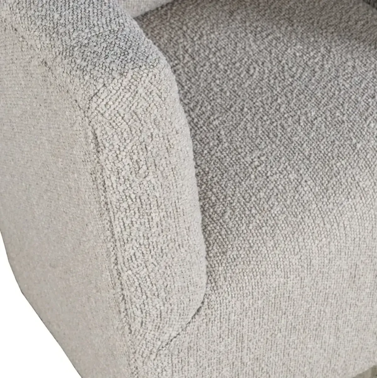 Jofran Everly Boucle Modern Transitional Swivel Accent Chair