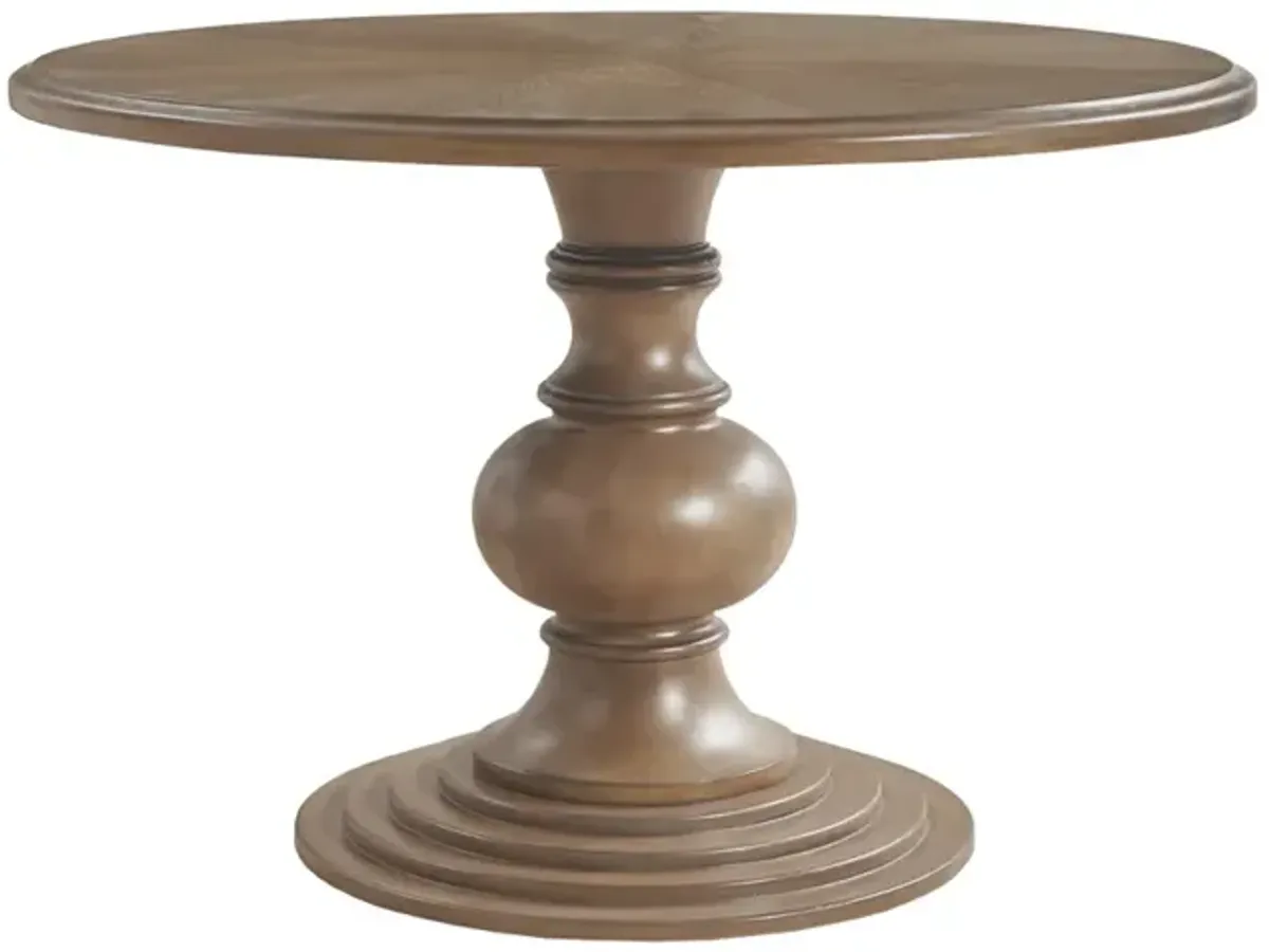 Gracie Mills Devin Classic Charm 46-Inch Round Pedestal Dining Table