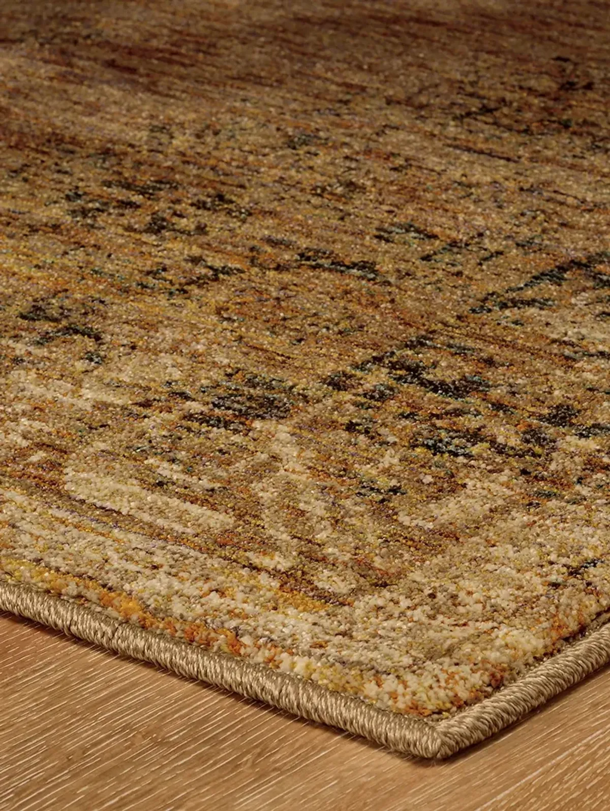 Andorra 2'6" x 12' Gold Rug