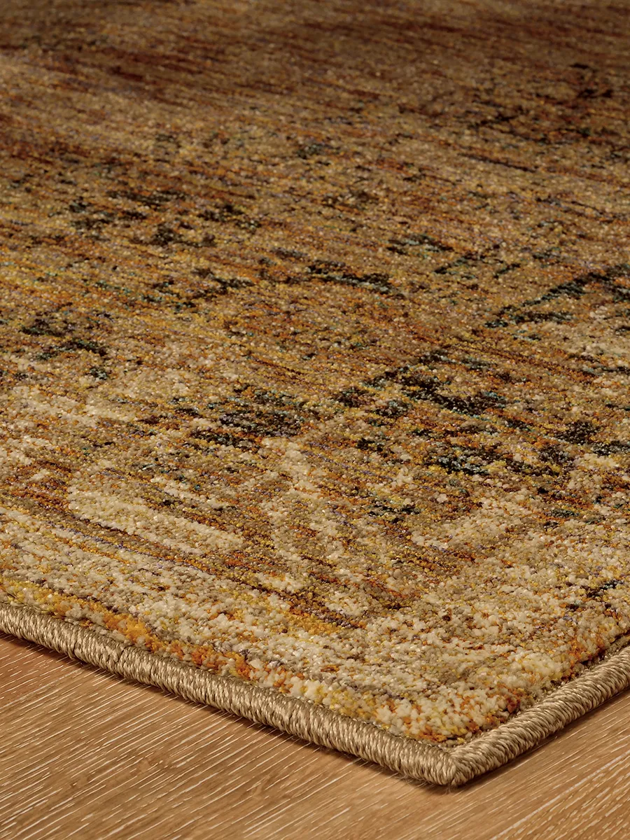 Andorra 2'6" x 12' Gold Rug