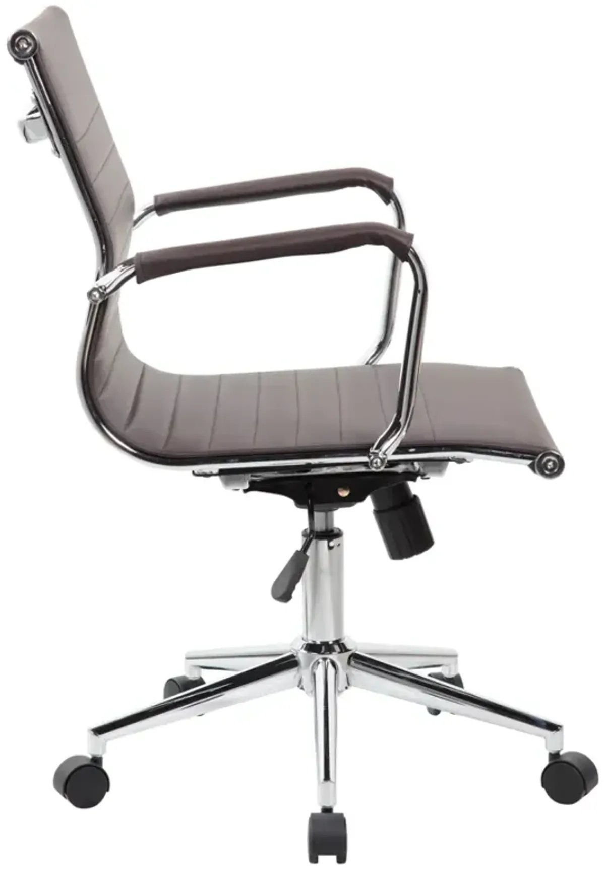 Modern Medium Back Executive Office Chair, Chocolate