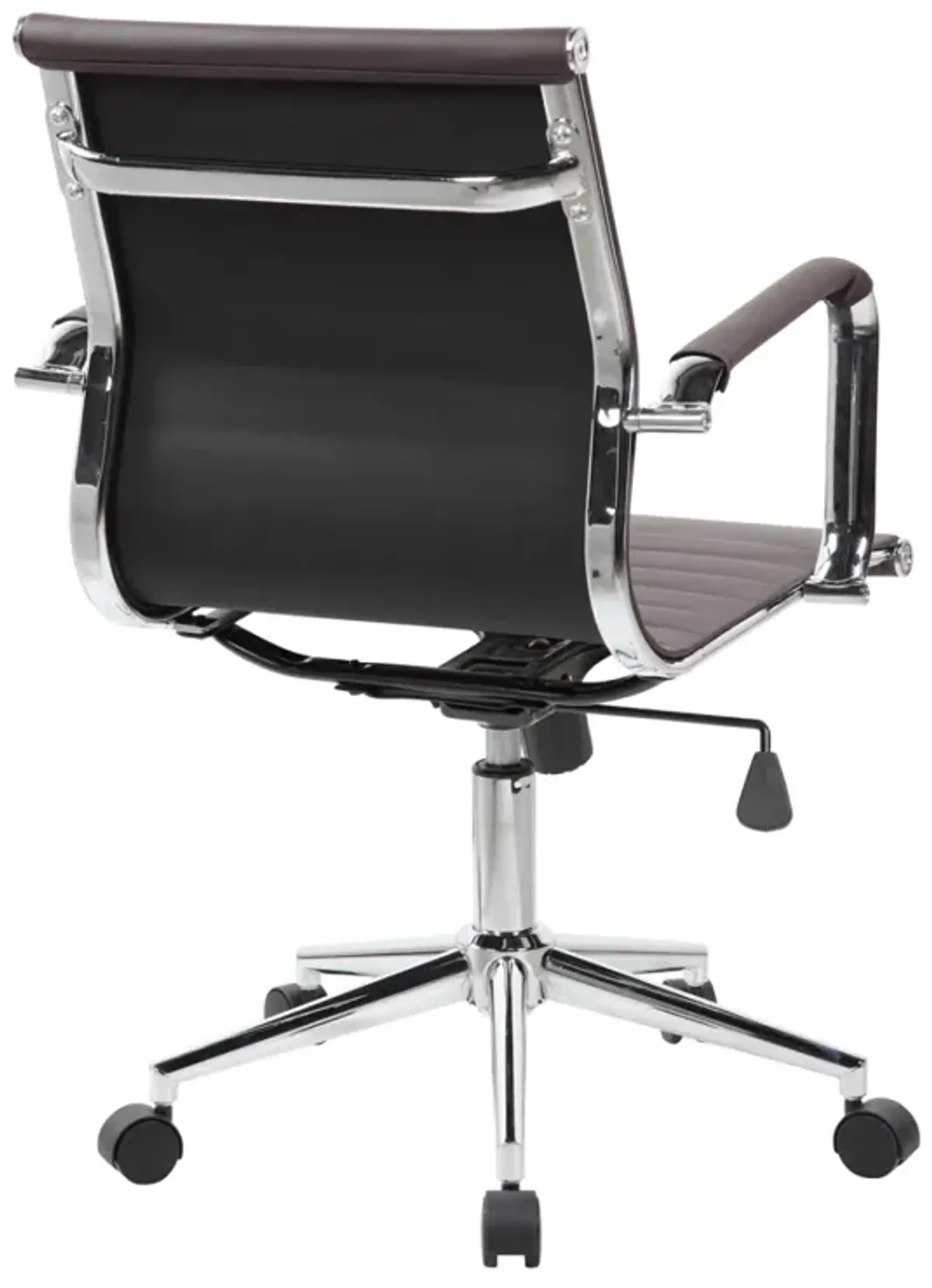 Modern Medium Back Executive Office Chair, Chocolate