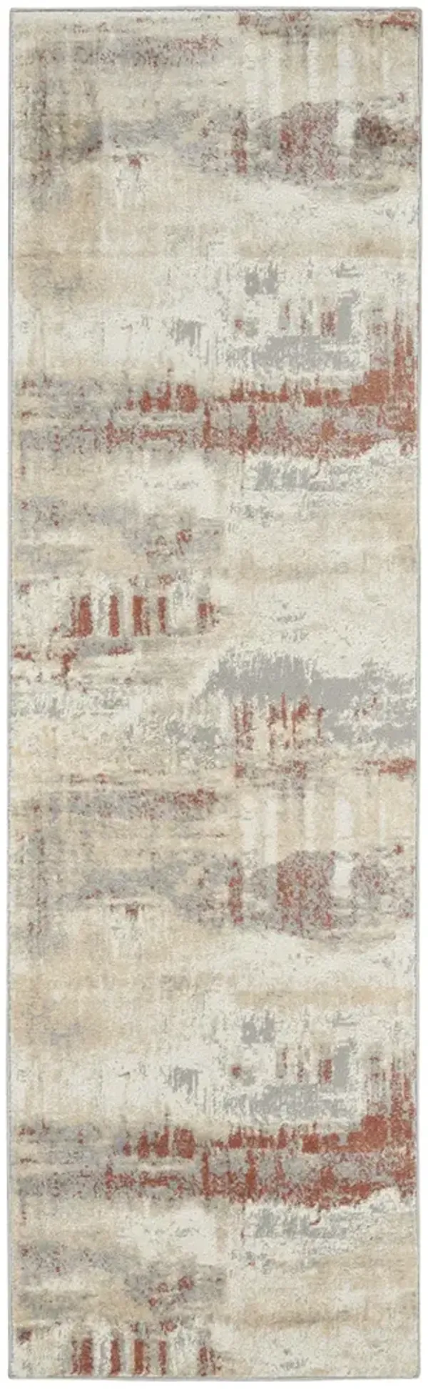 CK005 Enchanting ECH02 Gray/Rust 2'3" x 7'3" Rug