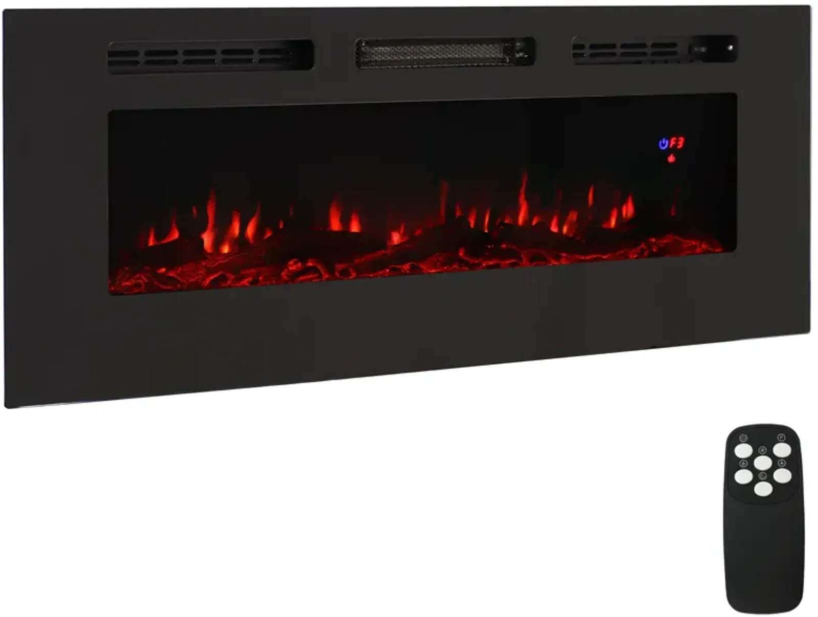 Sunnydaze 50" Sophisticated Hearth Indoor Electric Fireplace