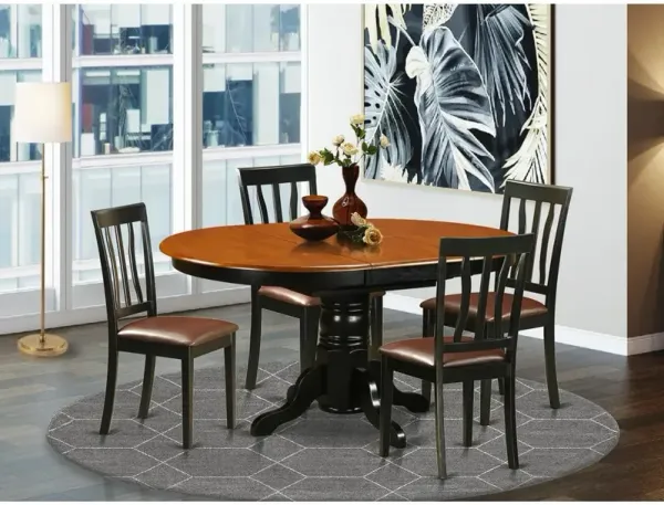 Dining set - 5 Pcs with 4 Wooden Chairs