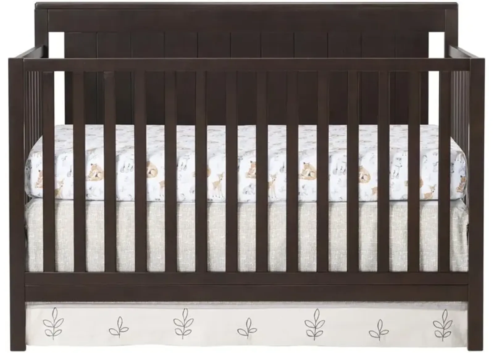 Oxford Baby Lazio 4 In 1 Convertible Crib Espresso