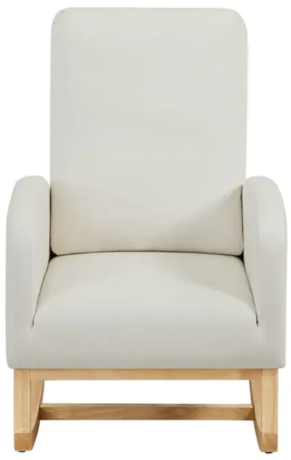 Rocking Chair Comfortable Wooden Rocker for Living Room