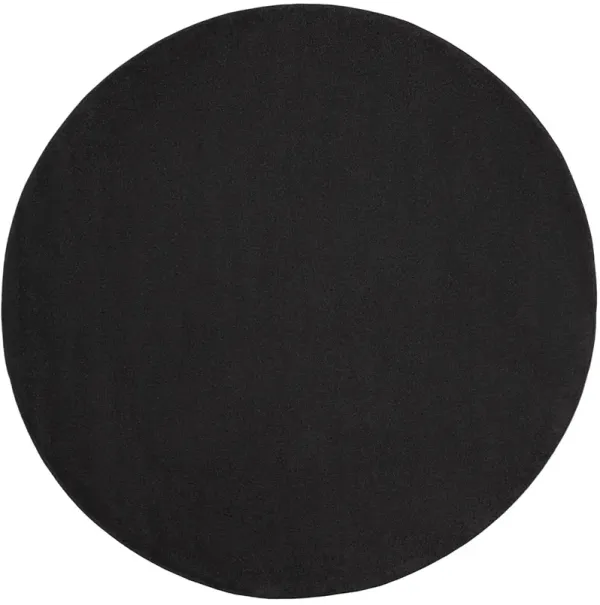 Nourison Essentials NRE01 Black 10' x Round Rug