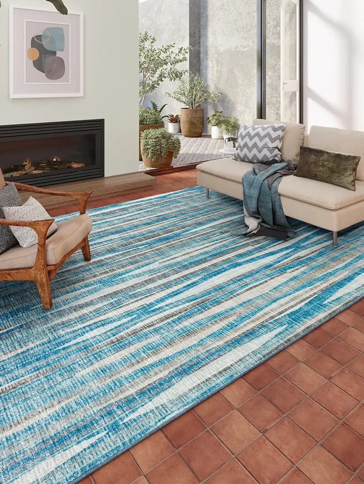 Amador AA1 Sky 3' x 5' Rug