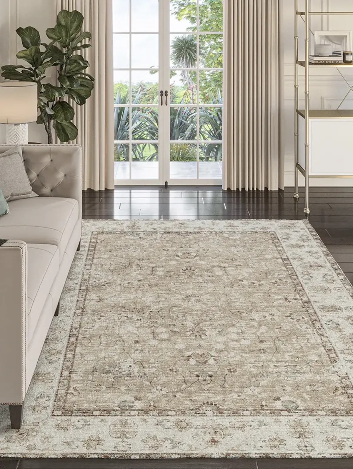 Tuscany TU5 Taupe 3' x 5' Rug