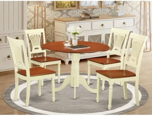 5 PC small Dining set-Dining Table and 4 Dining Chairs