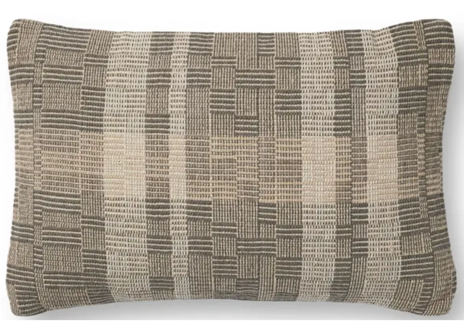 Bea PAL0021 Charcoal/Natural 13''x21'' Down Pillow by Amber Lewis x Loloi