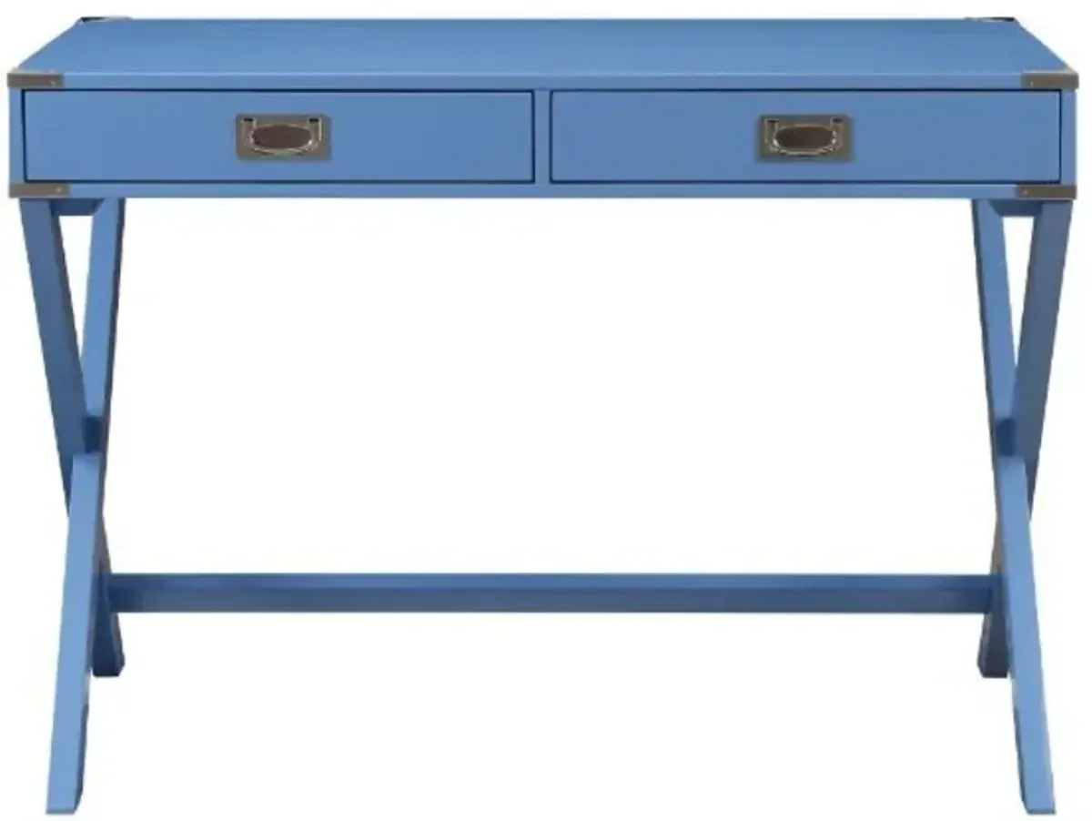 Amenia Writing Desk, Blue Finish 93000