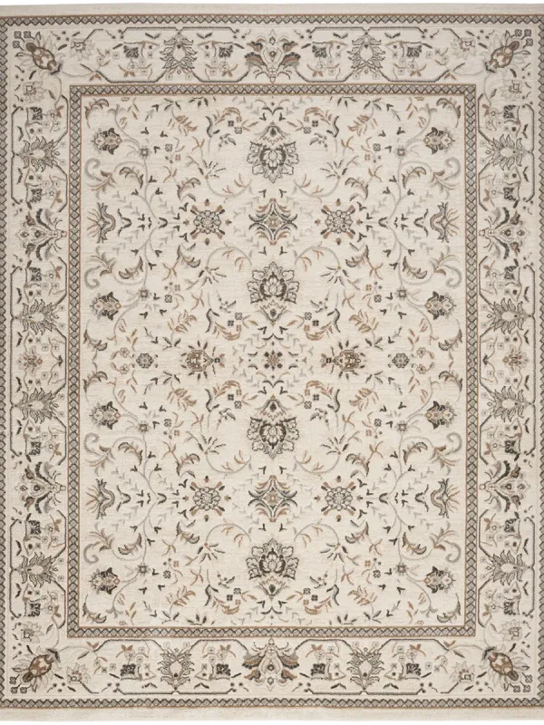 Serenity Home SRH02 Ivory/Mocha 5'3" x 7'3" Rug